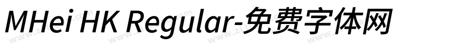 MHei HK Regular字体转换